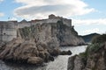 dubrovnik Croatia ariatic old fort cliff unesco Royalty Free Stock Photo