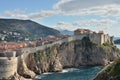 dubrovnik Croatia ariatic old fort cliff unesco Royalty Free Stock Photo