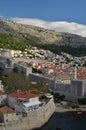 dubrovnik Croatia ariatic old fort cliff unesco Royalty Free Stock Photo