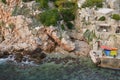 dubrovnik Croatia ariatic old fort cliff unesco Royalty Free Stock Photo