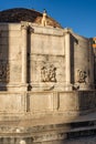 Dubrovnik, Croatia - Aug 22, 2020: Large Onofrio's Fountain in old town main street stradun Royalty Free Stock Photo