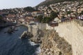 Overview of the city of Dubrovnik from its ancient walls