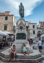 Ivan Gundulic monument, Old Town of Dubrovnik, Croatia