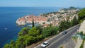 Dubrovnik, Croatia, August 14 2022 View of the Adriatic Sea from the observation deck. view of the old town. Dubrava