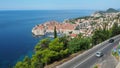 Dubrovnik, Croatia, August 14 2022 View of the Adriatic Sea from the observation deck. view of the old town. Dubrava