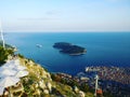 Dubrovnik croatia cable car view sea beauty travel holidays Royalty Free Stock Photo
