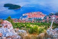 Dubrovnik, Croatia. Coastal city at Adriatic Sea, historical Dalmatia Royalty Free Stock Photo