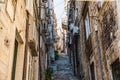 Dubrovnik, Croatia - July, 2019: Picturesque narrow street in Dubrovnik, Croatia. Dubrovnik joined the UNESCO list of World