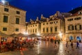 DUBROVNIK, CROATIA - MAY 31, 2019: Evening view of the old town of Dubrovnik, Croat Royalty Free Stock Photo