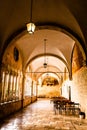 The corridor of the old pharmacy at Franciscan Monastery Royalty Free Stock Photo