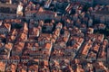 Red Roofs, houses and medieval urban street structure, Dubrovnik Croatia rooftops Royalty Free Stock Photo