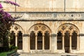 Gothic Courtyard in Dubrovnik Monastery Museum Royalty Free Stock Photo