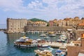 Dubrovnik fortress and old port, Croatia