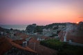 Beautiful Sunset over Dubrovnik Old Town - Croatia Royalty Free Stock Photo