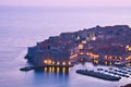 Dubrovnik by night, Croatia Royalty Free Stock Photo