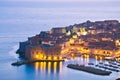 Dubrovnik by night, Croatia Royalty Free Stock Photo