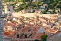 Dubrovnik old city rooftops Royalty Free Stock Photo