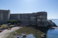 Dubrovnik old city walls on a summer day Royalty Free Stock Photo