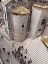 Dubrovnik old town church entrance spectacular stairs