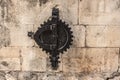 Dubrovnik old town city jail gate, old castle view, Ancient prison, gate lock hand made walls build with old bricks and stones, Cr Royalty Free Stock Photo