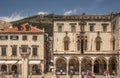 Dubrovnik old town city and sightseeing tourists travel croatia Royalty Free Stock Photo