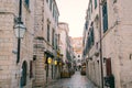 Dubrovnik Old Town, Croatia. Inside the city, views of streets a Royalty Free Stock Photo