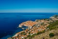 Dubrovnik Old Town, Croatia. Inside the city, views of streets a Royalty Free Stock Photo