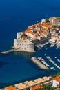 Dubrovnik Old Town, Croatia. Inside the city, views of streets a Royalty Free Stock Photo