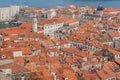 Dubrovnik Old Town houses and marina Royalty Free Stock Photo