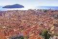 Dubrovnik Old Town and Lokrum island, Dubrovnik Royalty Free Stock Photo