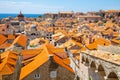 Dubrovnik old town panorama view in Croatia Royalty Free Stock Photo