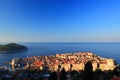 Dubrovnik old town, panoramic view in morning