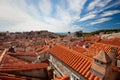 Dubrovnik old town red roofs Royalty Free Stock Photo