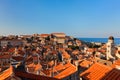 Dubrovnik old town red roofs Royalty Free Stock Photo