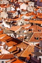 Dubrovnik old town red roofs Royalty Free Stock Photo