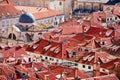 Dubrovnik old town red roofs Royalty Free Stock Photo