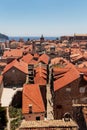 Dubrovnik Old Town St. Blaise church and Cathedral Royalty Free Stock Photo