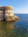Dubrovnik's castle in the Adriatic Royalty Free Stock Photo
