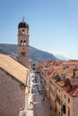 Dubrovnik`s main street Stradun, Croatia, Europe