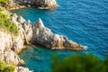 Dubrovnik city seascape, Croatia, Adriatic sea coast Royalty Free Stock Photo