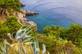 Dubrovnik seascape, Croatia, Adriatic sea coast Royalty Free Stock Photo
