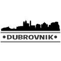 Dubrovnik Skyline City Icon Vector Art Design