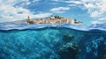 Dubrovnik Skyline from the Sea Diamond Painting Kit