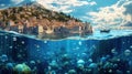 Dubrovnik Skyline from the Sea Diamond Painting Kit