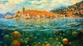 Dubrovnik Skyline from the Sea Diamond Painting Kit