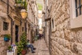 Dubrovnik town street landscape