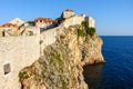 Dubrovnik west defense walls Royalty Free Stock Photo