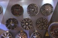 Dubshop wheel mags display at Manila Auto Salon Royalty Free Stock Photo