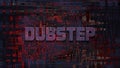 Dubstep, 3D rendering Royalty Free Stock Photo