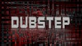 Dubstep music, abstract 3d illustration